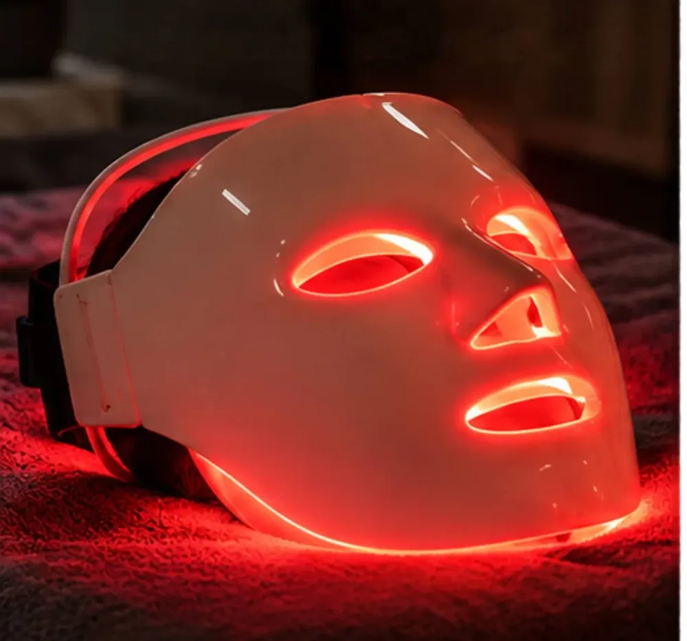 หน้ากาก LED สำหรับใบหน้าที่เปิดไฟพร้อมสำหรับเซสชัน Face Red Light Therapy