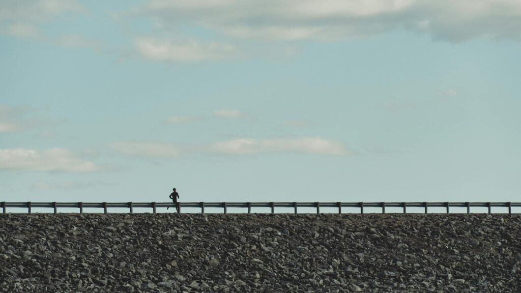 Photo of a man running